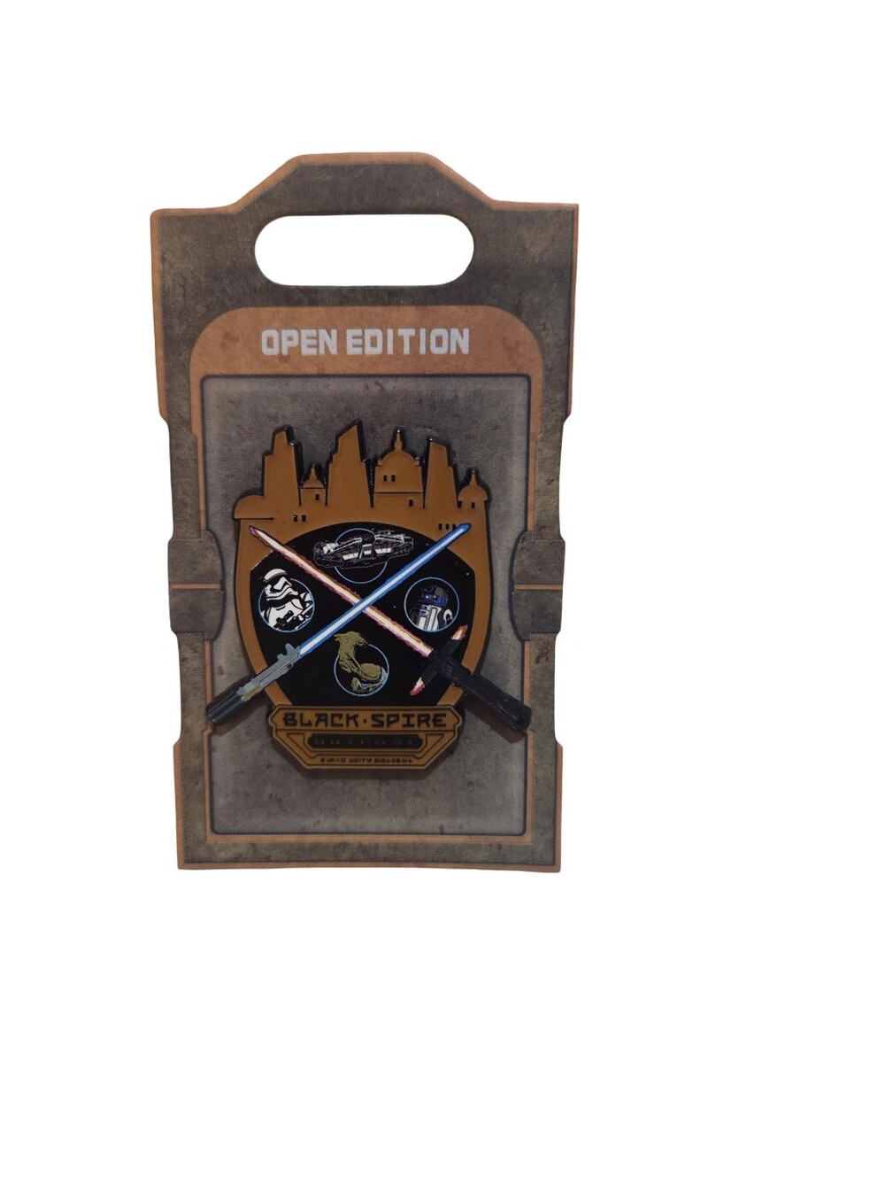 Disney Parks Star Wars Black Spire Outpost Lightsabers Trading Pin NEW